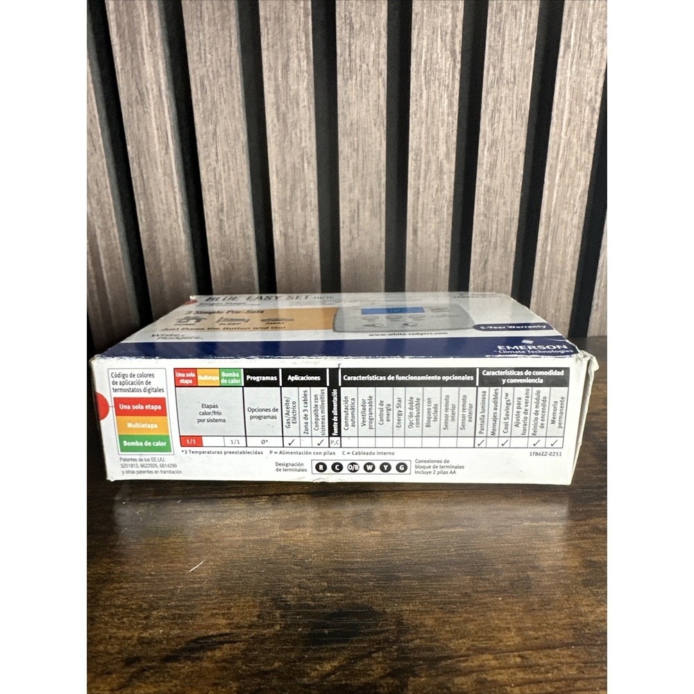 EMERSON 1F89EZ-0251 Low Volt NP Digital Tstat H or C,Wired 16X604 - Picture 3 of 4